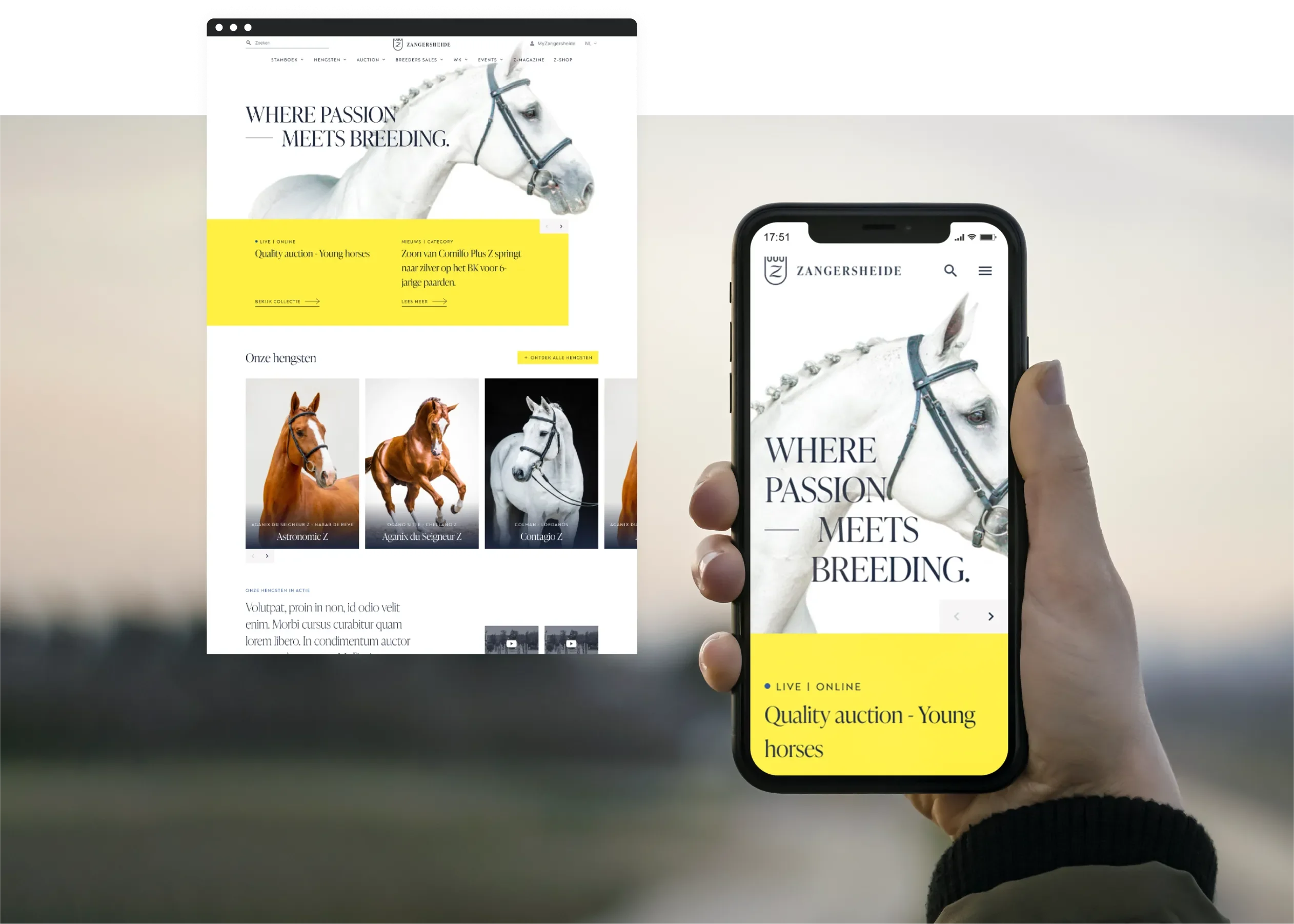 Zangersheide-Laptop & Smartphone
