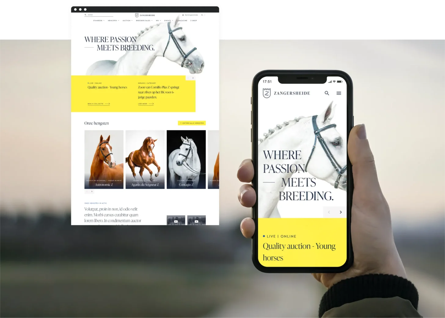 Zangersheide-Laptop & Smartphone